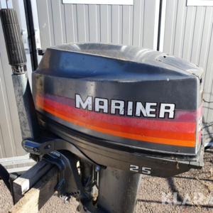1995 Mariner 25 HP 2-Cyl Carbureted 2-Stroke 20" (L) Tiller Outboard Motor. - Outboard Engines Supplier